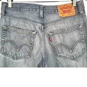 Vintage Y2K LEVI'S 2008 Embroidered pocket Mens 511 (34x34) Distressed Baggy‎
